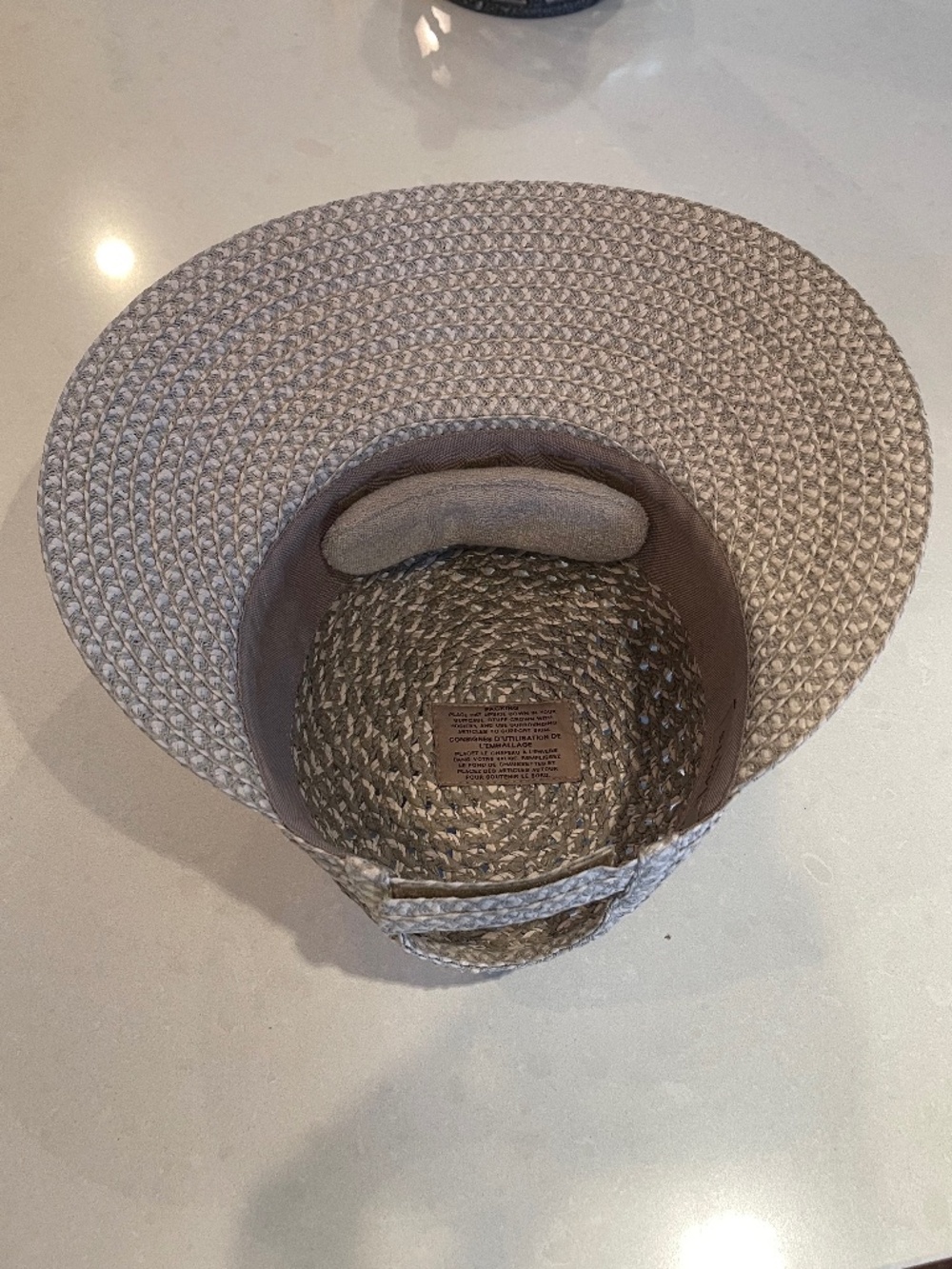 Eric Javits Squishee Adjustable Back "Army Girl" Hat / Cap in Gray White - Picture 6 of 14